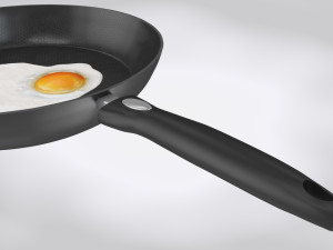 Pan and Fried Egg 3D Model