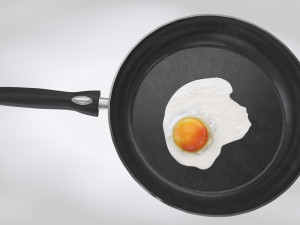 Pan and Fried Egg 3D Model