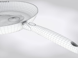Pan and Fried Egg 3D Model