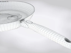 Pan and Fried Egg 3D Model