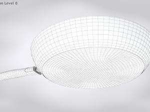 Pan and Fried Egg 3D Model