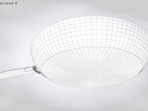 Pan and Fried Egg 3D Model