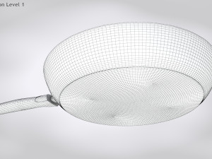 Pan and Fried Egg 3D Model