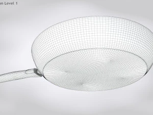 Pan and Fried Egg 3D Model