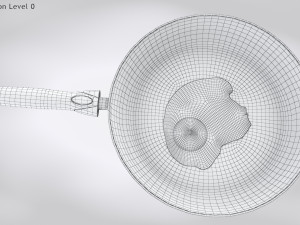 Pan and Fried Egg 3D Model