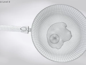 Pan and Fried Egg 3D Model