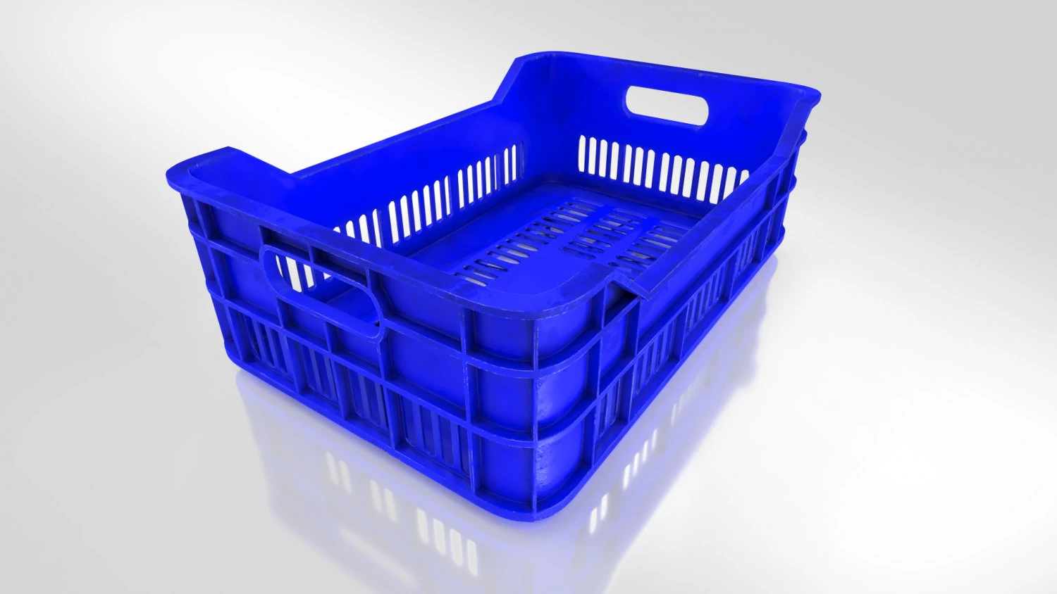 Plastic Crate T1 3D Model .c4d .max .obj .3ds .fbx .stl .blend 