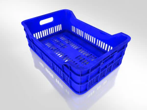 Plastic Crate T1 3D Model