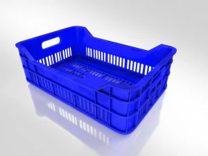 Plastic Crate T1 3D Model