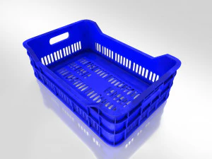 Plastic Crate T1 3D Model