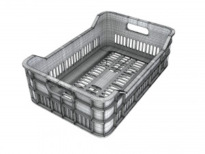 Plastic Crate T1 3Dモデル
