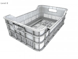 Plastic Crate T1 3Dモデル
