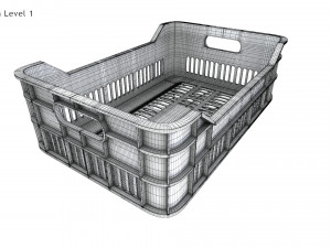 Plastic Crate T1 3Dモデル
