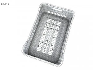 Plastic Crate T1 3D Model