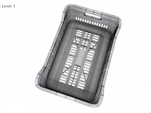Plastic Crate T1 3Dモデル