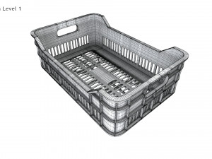 Plastic Crate T1 3Dモデル