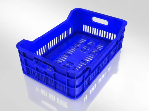 Plastic Crate T1 3D Model