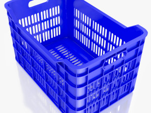 Plastic Crate Large 3D Model