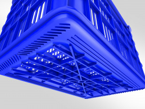 Plastic Crate Large 3D-Modell