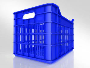 Plastic Crate Large 3D Model