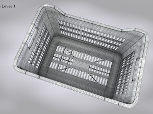 Plastic Crate Large 3D-Modell