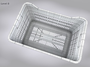 Plastic Crate Large 3D-Modell