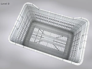 Plastic Crate Large 3D Model