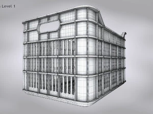 Plastic Crate Large 3D Model