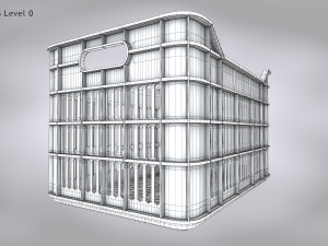 Plastic Crate Large 3D-Modell