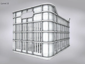 Plastic Crate Large 3D Model