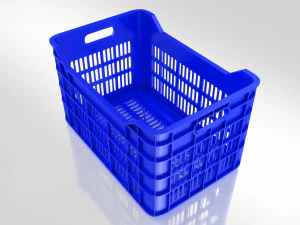 Plastic Crate Large 3D Model