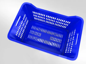Plastic Crate Large 3D Model