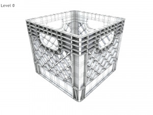 Milk Crate 3D Model
