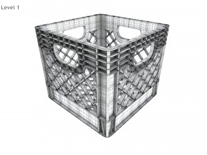 Milk Crate 3D Model
