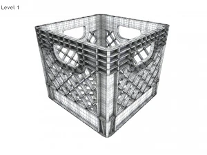 Milk Crate 3D Model