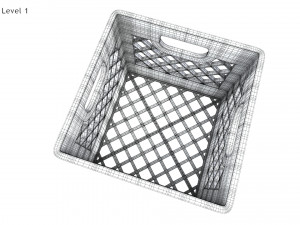 Milk Crate 3D Model