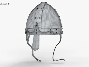 Capacete normando Modelo 3D