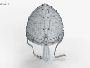 Capacete normando Modelo 3D