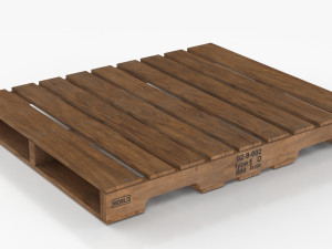 Wooden Pallet T1 3D-Modell