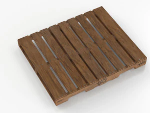 Wooden Pallet T1 3D Model
