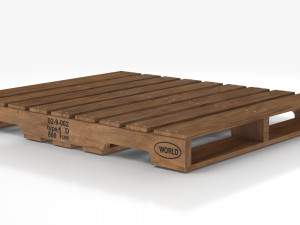 Wooden Pallet T1 3D 모델