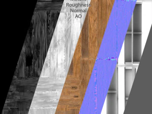 Wooden Pallet T1 3D Model