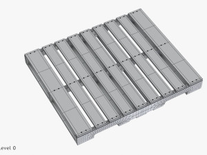 Wooden Pallet T1 3D 모델