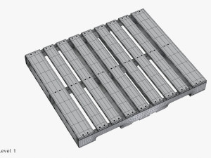 Wooden Pallet T1 3D 모델