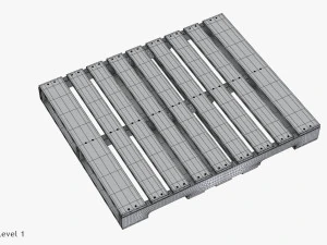 Wooden Pallet T1 3D Model