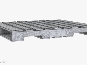 Wooden Pallet T1 3D 모델