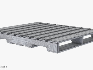 Wooden Pallet T1 3D 모델