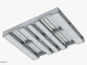Wooden Pallet T1 3D 모델