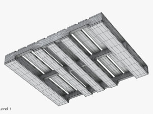 Wooden Pallet T1 3D 모델