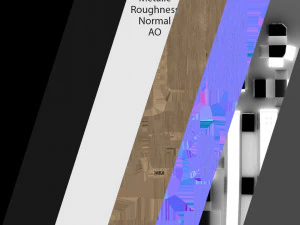 Wooden Pallet T2 3D Model